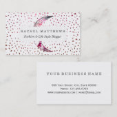 Majestic Moon Hand Drawn Nebula Abstracte sterren Visitekaartje (Voorkant / Achterkant)