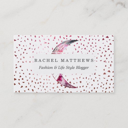 Majestic Moon Hand Drawn Nebula Abstracte sterren Visitekaartje (Voorkant)