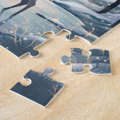 Majestic Moonlight Rendier Kerstvakantie Legpuzzel (Zijkant)