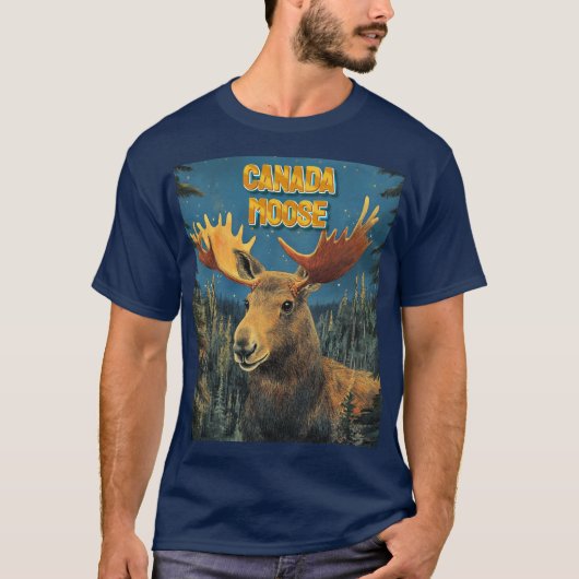 Majestic Moose Canada – Een moedig eerbetoon aan N T-shirt (Voorkant)