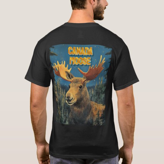 Majestic Moose Canada Souvenir T-shirt (Achterkant)