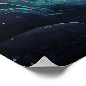 Majestic Moose (Elk) door Creek Wildfire achtergro Poster (Hoek)