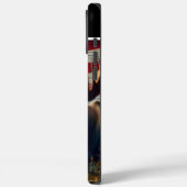 Majestic Moose en Amerikaanse vlag Case-Mate iPhone Case (Achterkant / Links)