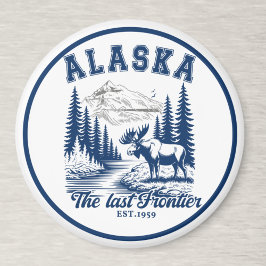 Majestic Moose in Alaska Landscape Magneet