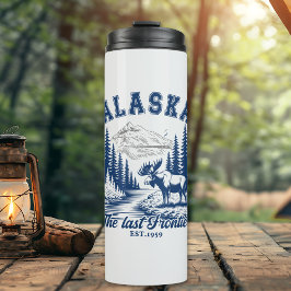 Majestic Moose in Alaska Landscape Thermosbeker