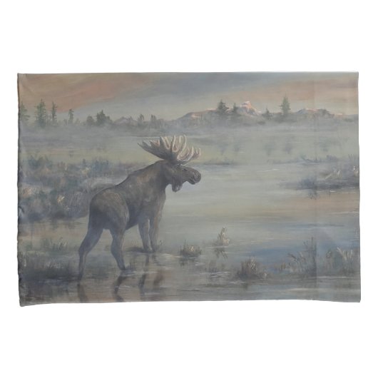 Majestic Moose Kussensloop (Voorkant-Rechts)