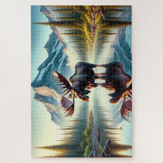 Majestic Moose Peaks, Mountain Peaks Legpuzzel (Verticaal)