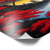 Majestic Mount Fuji bij zonsondergang Foto Afdruk (Hoek)