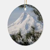 Majestic Mount Hood Foto Keramisch Ornament (Links)