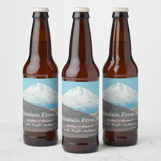 Majestic Mount Hood gepersonaliseerd Bier Etiket (Flessen)