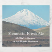 Majestic Mount Hood gepersonaliseerd Bier Etiket (Enkel label)