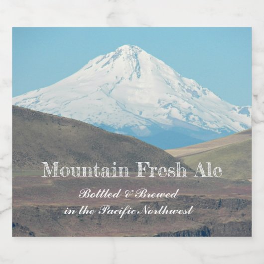 Majestic Mount Hood gepersonaliseerd Bier Etiket (Enkel label)