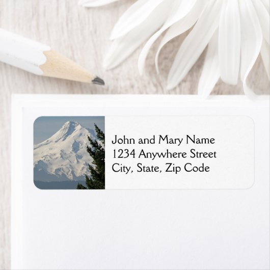 Majestic Mount Hood retouradres Etiket (Insitu)