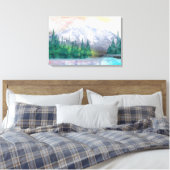 Majestic Mountain Canvas Afdruk (Insitu (Slaapkamer))