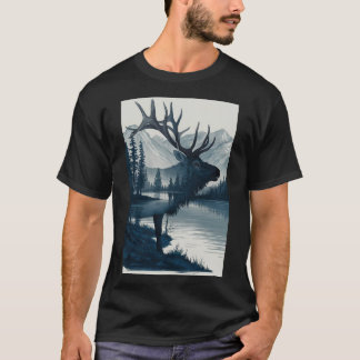 "Majestic Mountain Deer T-shirt" T-shirt