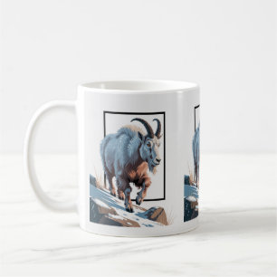 Majestic Mountain Goat 3D Lijst Illustratie Koffiemok
