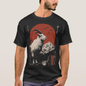 Majestic Mountain Goat Alpine Wildlife Design T-shirt (Voorkant)
