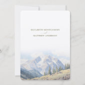 Majestic Mountain Range Sla de datum op Kaart (Achterkant)