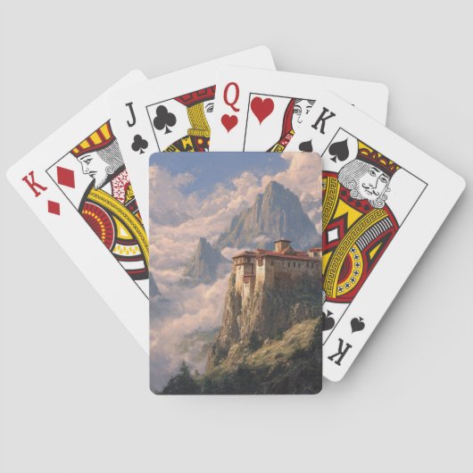 Majestic Mountain Sunrise Playing Cards Pokerkaarten (Achterkant)