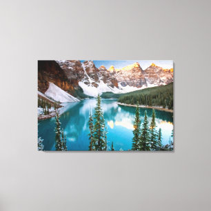 Majestic Mountain Uitzicht olieverfschilderij Prin Canvas Afdruk