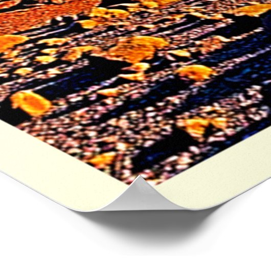 Majestic Mountain Valley Flow Design Poster (Hoek)