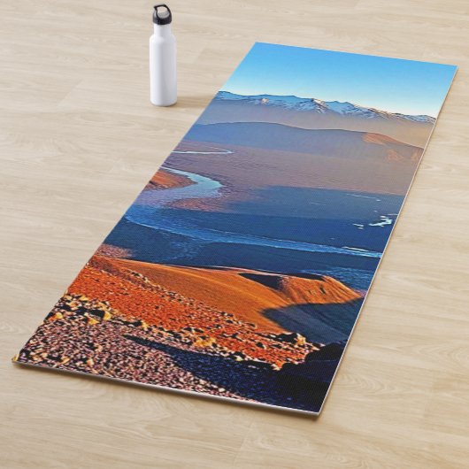Majestic Mountain Valley Flow Design Yogamat (In situ)
