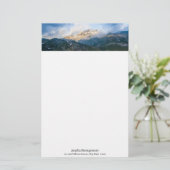 Majestic Mountains Schilderachtig Natuur Foto Briefpapier (Staand voorkant)