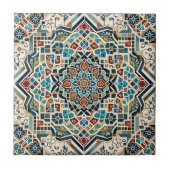 Majestic Mozaïek: Ingewikkeld Geometrisch Tegel On Tegeltje (Voorkant)