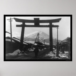 Majestic Mt. Fuji, Japan 1909 Poster