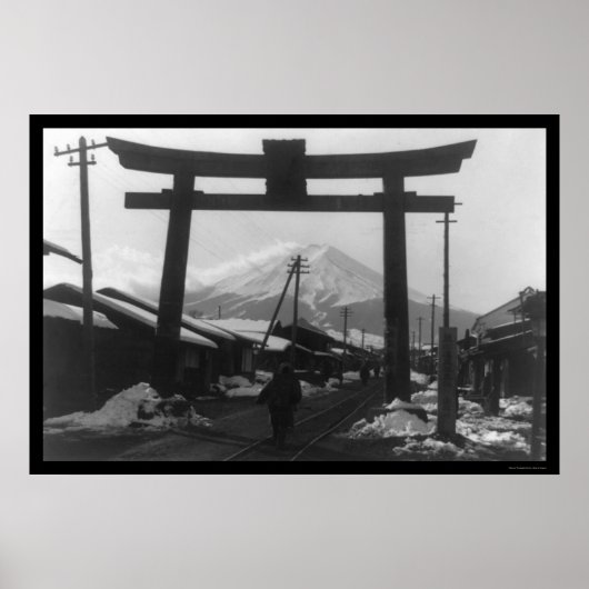 Majestic Mt. Fuji, Japan 1909 Poster (Voorkant)