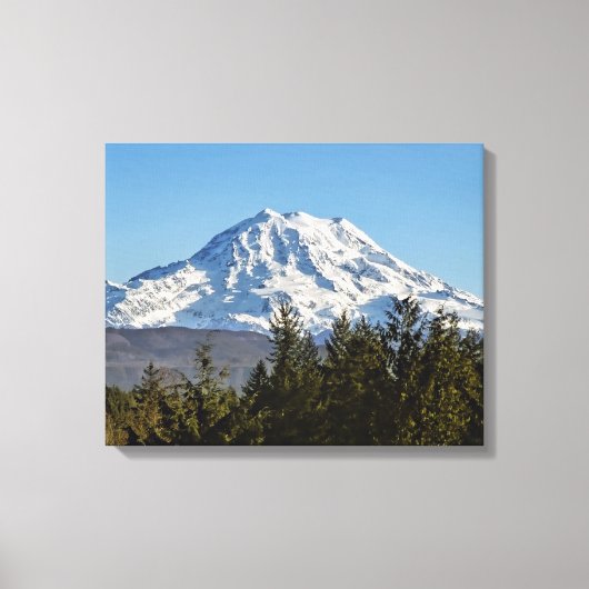 Majestic Mt Rainier Canvas Afdruk (Voorkant)