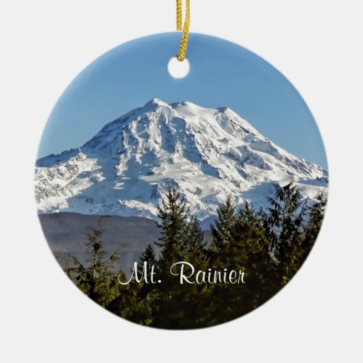 Majestic Mt. Rainier Keramisch Ornament (Voorkant)