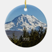 Majestic Mt. Rainier Keramisch Ornament (Achterkant)