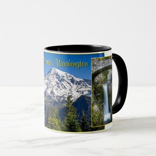 Majestic Mt. Rainier, Washington State, Souvenir Mok (Voorkant rechts)