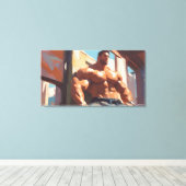 Majestic Muscle Canvas Afdruk (Insitu (Houten vloer))