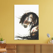 Majestic Mustang Horse van BiHrLe Canvas (Insitu (Woonkamer))