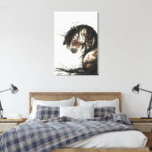 Majestic Mustang Horse van BiHrLe Canvas (Insitu (Slaapkamer))