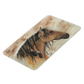 Majestic Mustang Horse van BiHrLe Magnet Magneet (Linkerzijde)