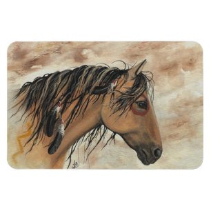 Majestic Mustang Horse van BiHrLe Magnet Magneet