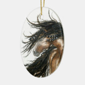 Majestic Mustang Horse van BiHrLe Ornament (Links)