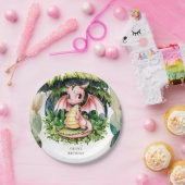 Majestic Mythische Draak Verjaardag Papieren Bordje (Feest)