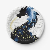 Majestic Mythische Draak Verjaardag Papieren Bordje (Voorkant)