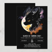 Majestic Mythische Fantasy Dragon Verjaardag Kaart (Voorkant / Achterkant)