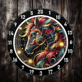 Majestic Neon Horse Adventure Design Dartbord