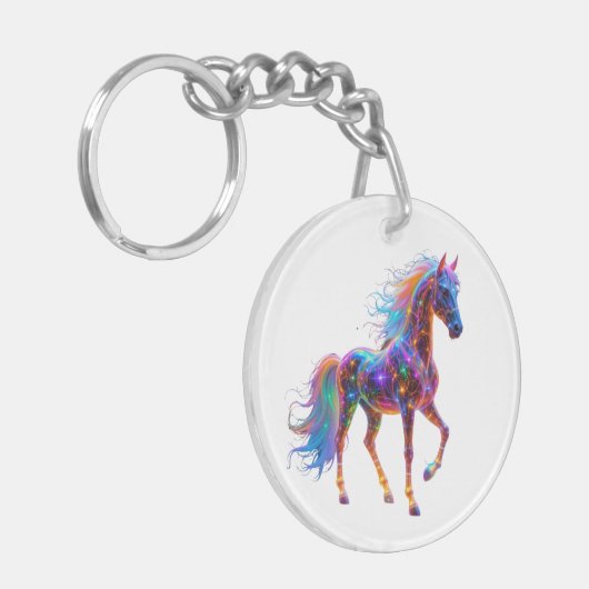 Majestic Neon Horse Sleutelhanger (Voorkant Links)