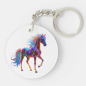 Majestic Neon Horse Sleutelhanger (Achterkant)
