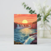 Majestic Niagara Herfsten #2 Briefkaart (Staand voorkant)