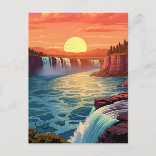 Majestic Niagara Herfsten #2 Briefkaart (Voorkant)
