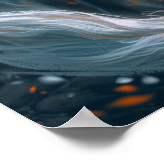 Majestic Nine-Tailed Fox Poster (Hoek)