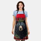 Majestic Noord Zwart Beer All-over Print Schort (Gedragen)